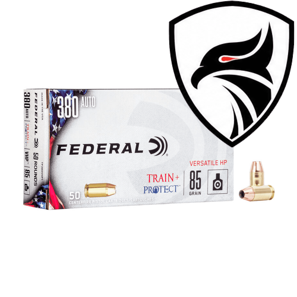 Munição Federal .380AUTO VHP Train Protect 85gr Cx.50un