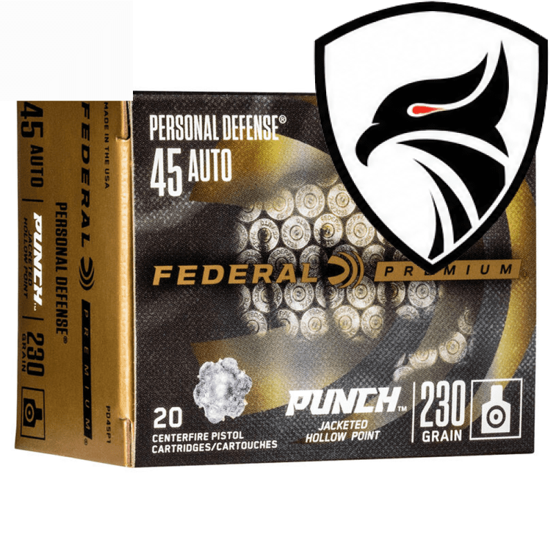 Munição Federal .45ACP JHP Punch 230gr Cx.20un