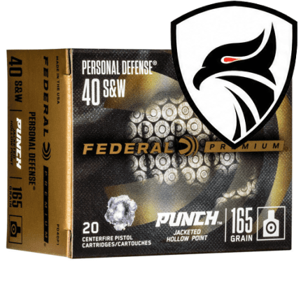 Munição Federal .40S&W JHP Punch 165gr Cx.20un