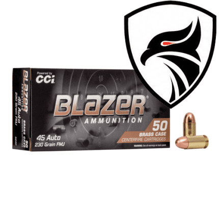 Munição CCI .45ACP FMJ Blazer Brass 230gr Cx.50un
