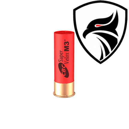 Cartucho CBC .12GA [76,2mm] Super Velox CH-3T M3″ Cx.25un