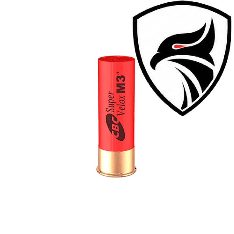Cartucho CBC .12GA [76,2mm] Super Velox CH-3T M3″ Cx.25un