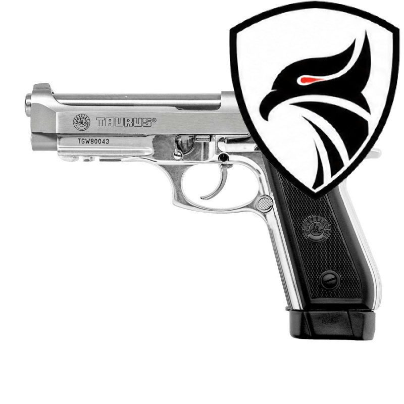 Pistola Taurus Semiautomática PT59 S INOX Fosco .380AUTO Com Zarelho