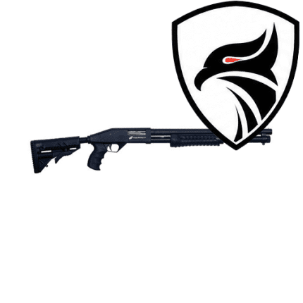 Espingarda CBC Pump Military 3.0 Calibre 12 16″ Coronha Retrátil