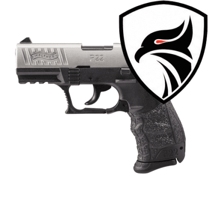 Pistola Semi-Auto P22Q 3.42” NICKEL Calibre 22LR WALTHER