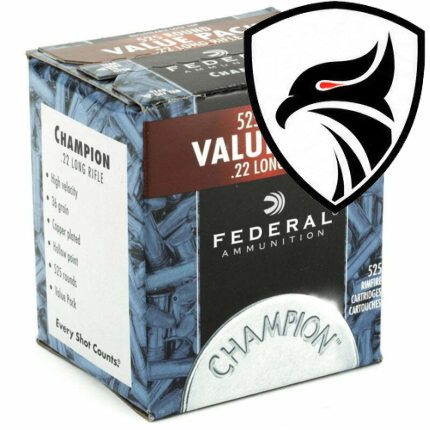 Munição Federal Cal 22 LR 36GR Champion Plated HP Cx 525